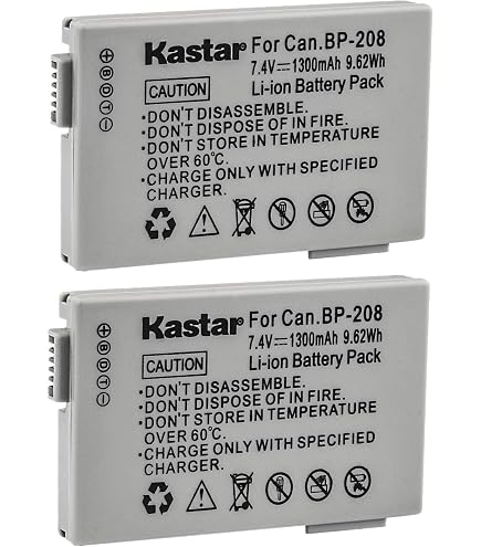 thumbnail interactive-video image 1 of Kastar Battery Wall Charger For Canon BP-208 / BP-208DG – Fits DC220, DC230, IViS DC22 – 1300mAh Li-Ion 1 of 6