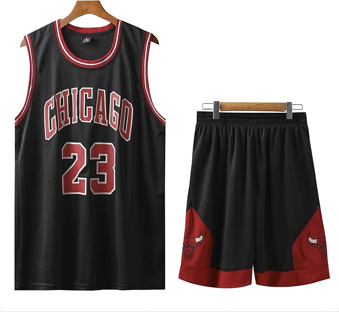 QJJ Chicago Bulls #23 Michael Jordan Jersey Kits, Hombre Mujer