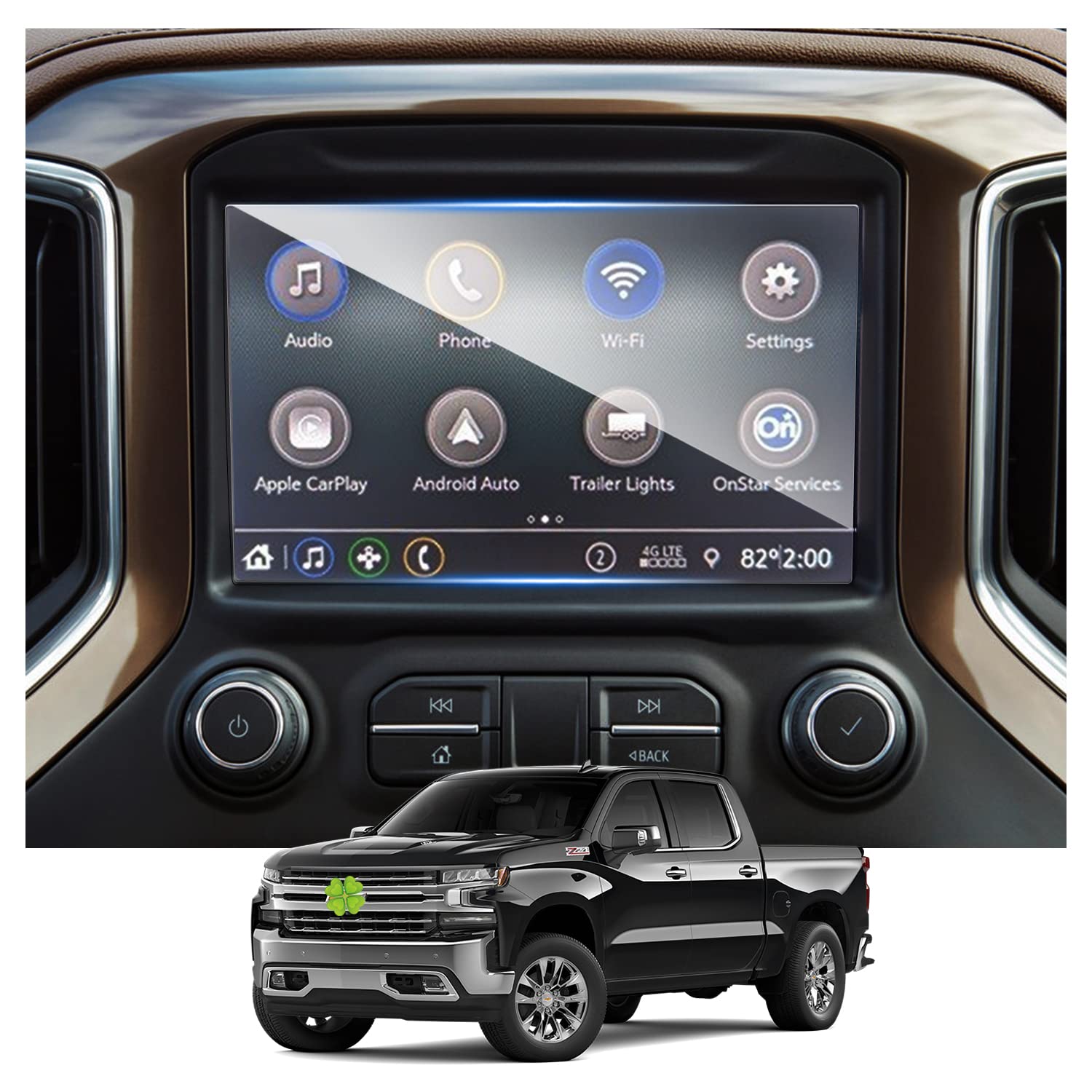 Screen Protector for 2014-2021 Chevy Silverado 8-in
