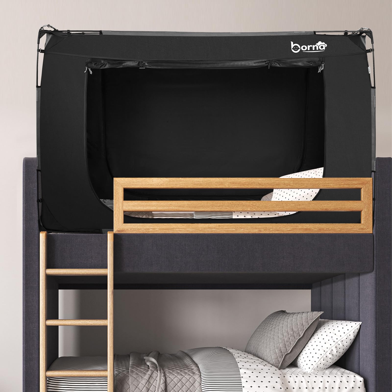 Borna Bed Tent Bed Canopy Bunk Twin Size, Portable