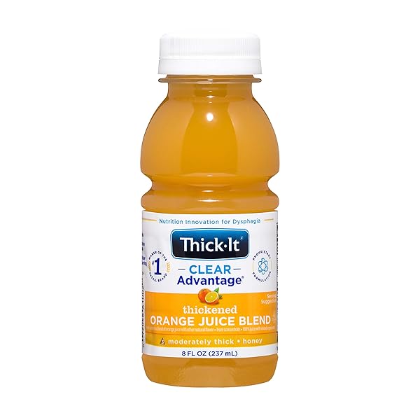 THICK-IT CLEAR ADVANTAGE THICKENED ORANGE JUICE BLEND – MODERATELY THICK/HONEY, 8 OZ BOTTLE (47882600)