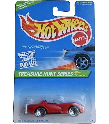 Amazon.com: Hot Wheels Dodge Viper RT/10, Treasure Hunt Series 6