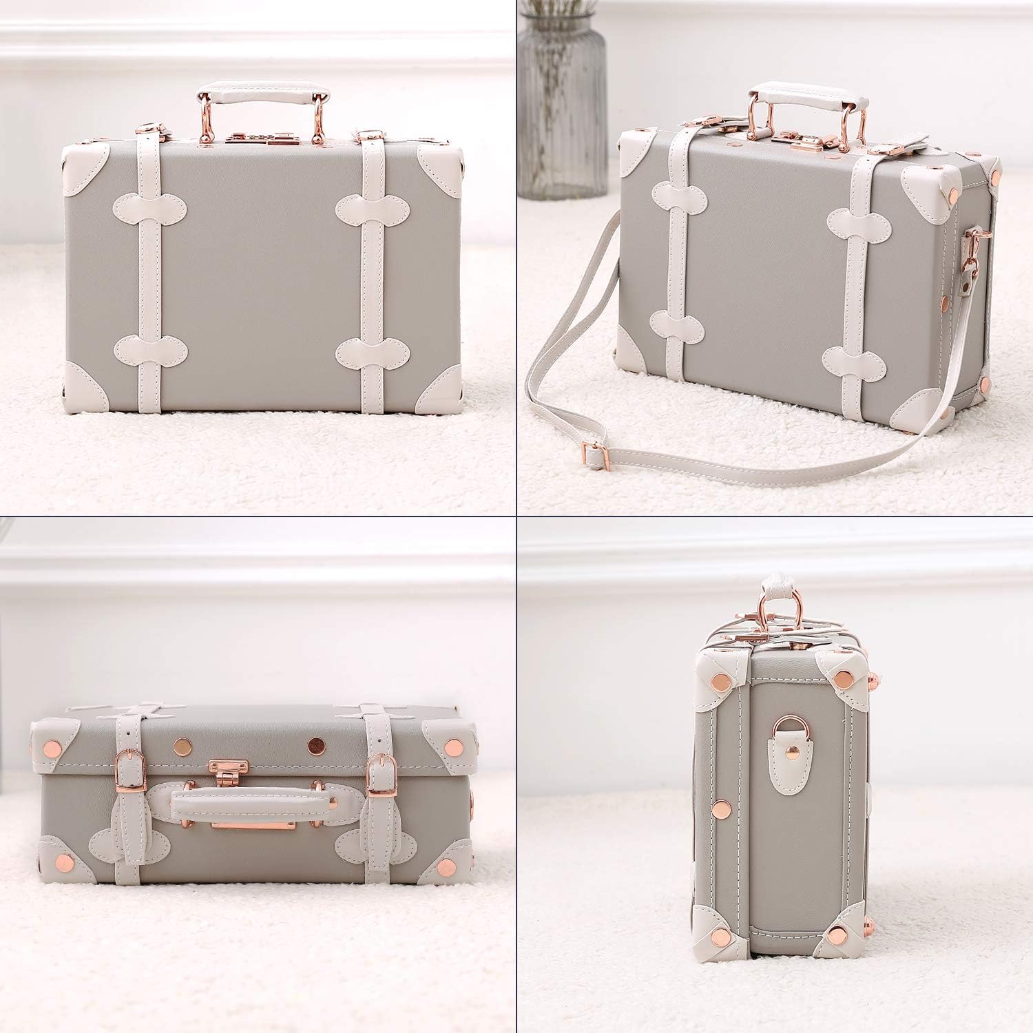 Totell Vintage vanity suitcase with 