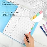 Thboxes File Dividers A4 12 Part 10 Pack Coloured Multi Hole Punched view 6