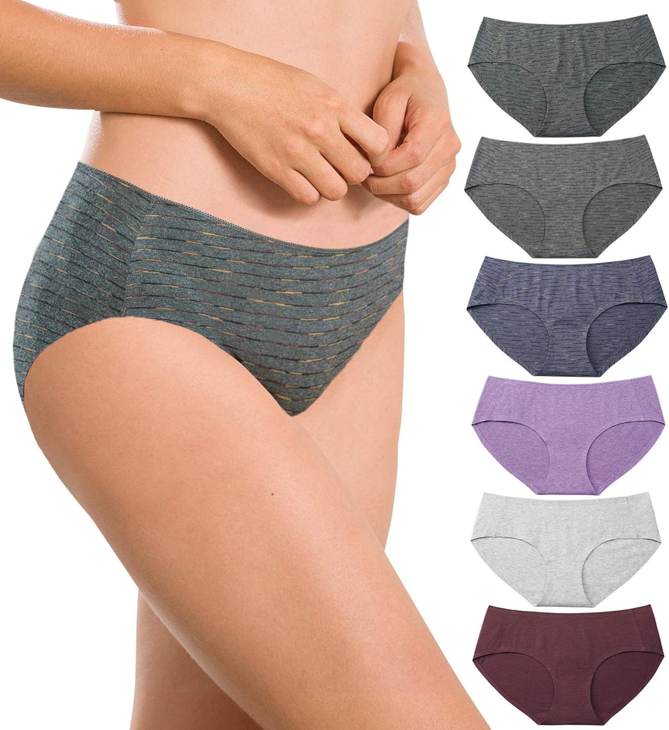 ALTHEANRAY Womens Underwear Seamless Cotton Briefs Panties for Women 6 Pack at  Women’s Clothing store