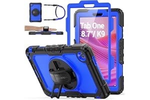 SEYMAC stock Case for Lenovo Tab One 8.7 inch 2025, for Lenovo Tab K9 (TB305FU), Full-Body Drop Protection Case with 360° Rot