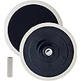 TCP Global Brand 7" Hook & Loop Grip Mount Universal Polisher Buffer Backing Plate Pad, 5/8" - 11 Threads - Attach Foam Wool Buff Pads - Rotary Polisher Backup Pad - Automotive, Car Detailing