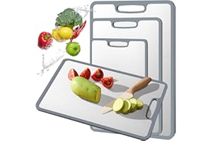 Titanium Cutting Board Double-sided non-slip silicone edging Pure Titanium Cutting Boards for Kitchen - Double-Sided Food-Gra