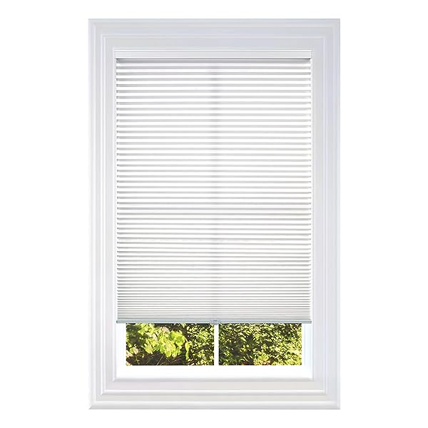 BLINDSAVENUE CELLULAR HONEYCOMB CORDLESS POLYESTER SHADE, 9/16″ SINGLE...