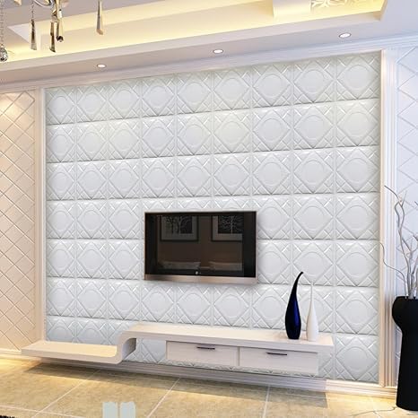 Amazon Co Jp 3dレンガパターン壁紙モダン壁背景テレビ寝室装飾 A ベージュ ホーム キッチン