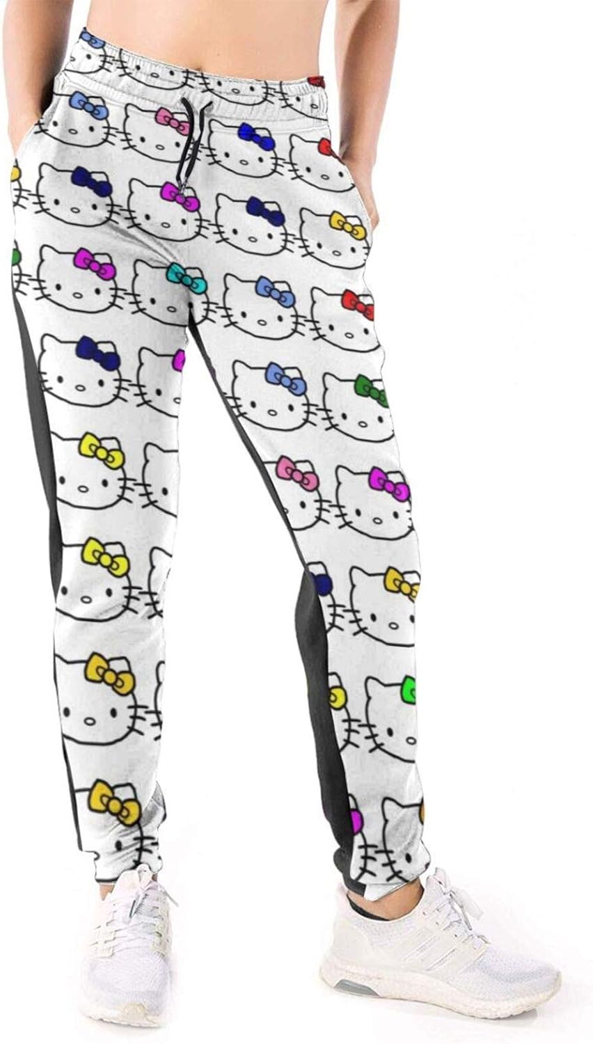 Hello Kitty Women's Active Sweatpants Joggers Adjustable