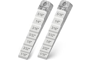 PKPKAUT 2Pcs 2130 Small Pipe Spacer Wedge Stepped Guage (3/4" x 4"), Fit for Pipe Spacing Welding, Stepped Flange Wedge with Lanyard Hole Pipefitter Tools