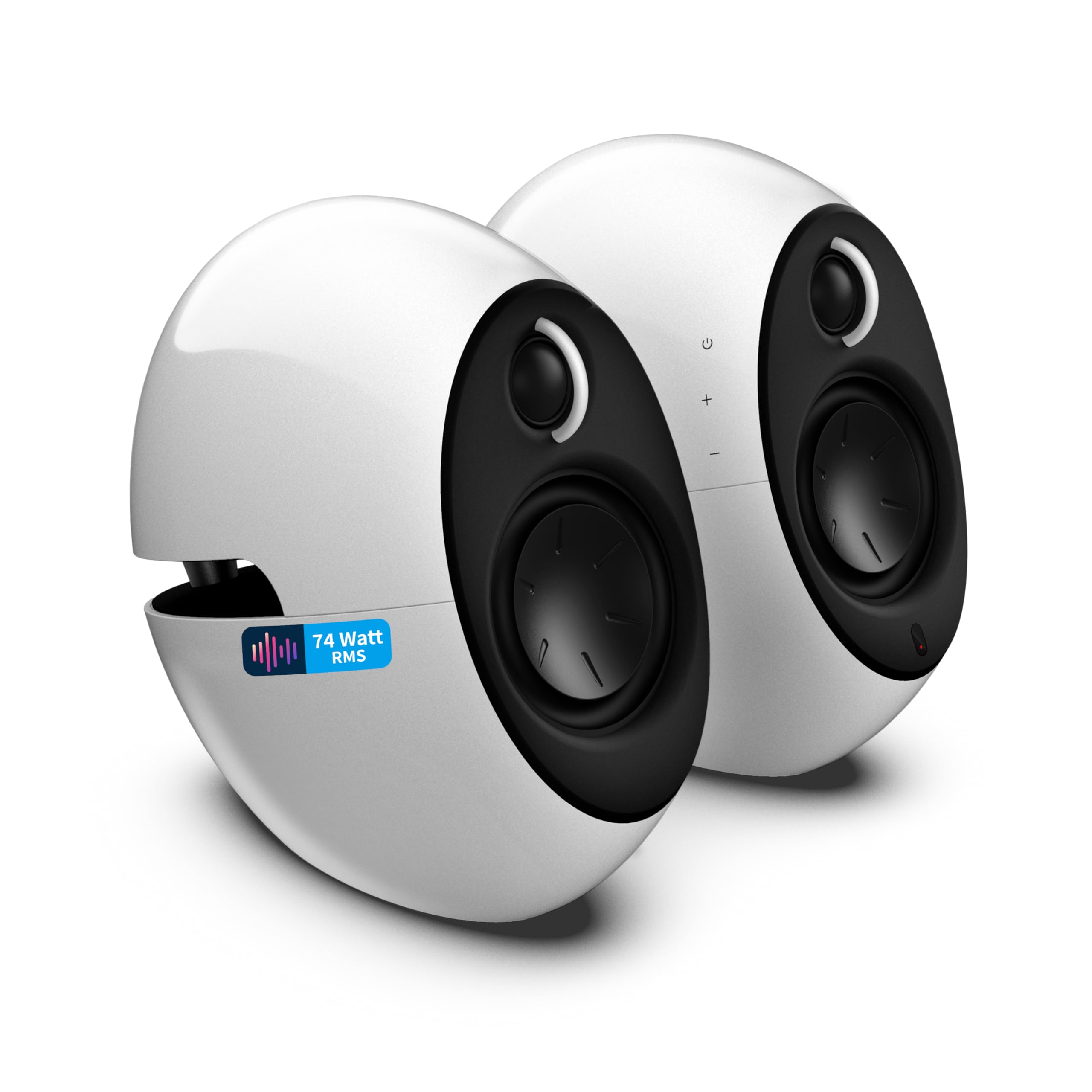 Edifier E25HD Bluetooth Lautsprecher-Set – 74Watt – Hervorragende Soundqualität mit Bassreflexmembran – LDAC-Technologie – Bluetooth 5.3 – Elegantes Design – Optische + Aux-Anschlüsse – Weiß 3