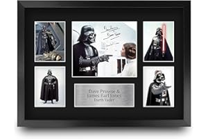 HWC Trading Dave Prowse & James Earl Jones Star Wars Darth Vader 16 x 12 inch (A3) Printed Gifts Signed Autograph Presentatio