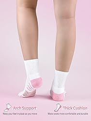 Airacker Athletic Quarter Socks with Cushion