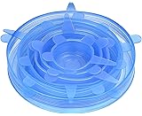 outDOOR MasH Silicone Stretch Lids, 6 Packs, Reusable Silicone Mixing Bowl Cover For Bakeware Dish Jar Food Container