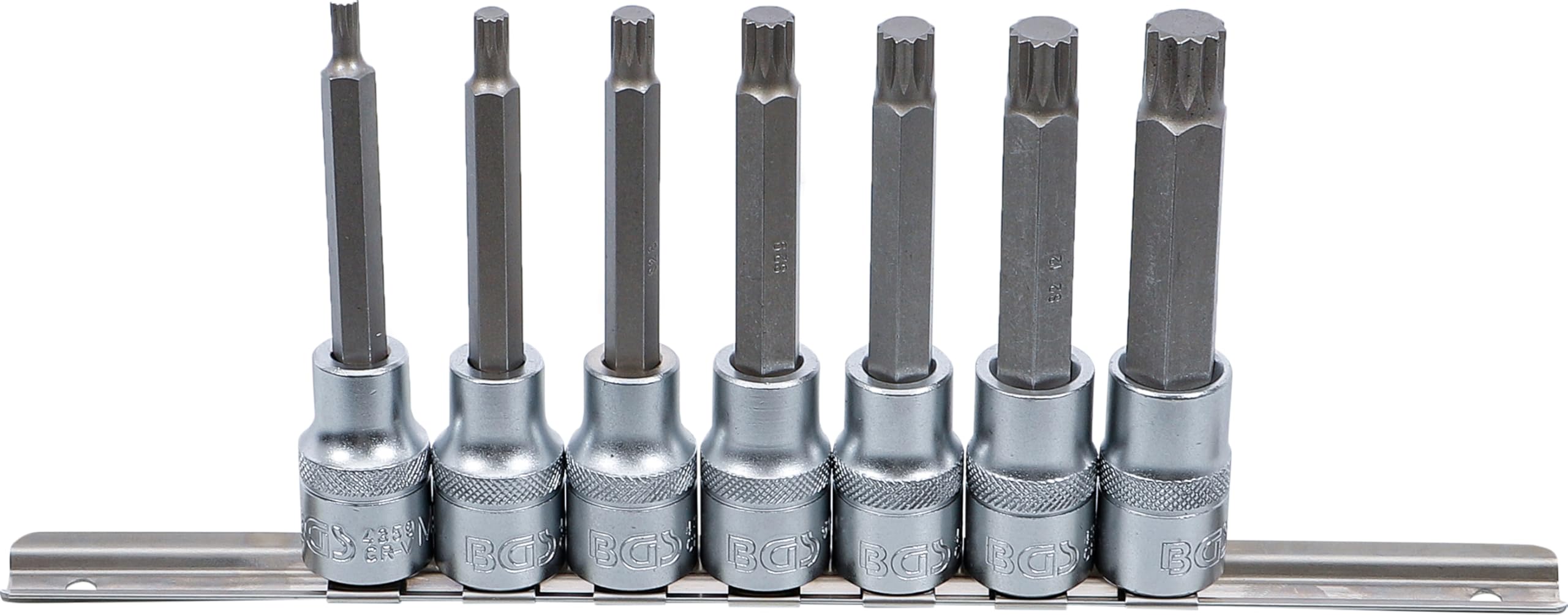 BGS 5175 | Bit Socket Set | 12.5 mm (1/2") Drive | Spline (for XZN) M5 - M14 | 7 pcs. — image 1