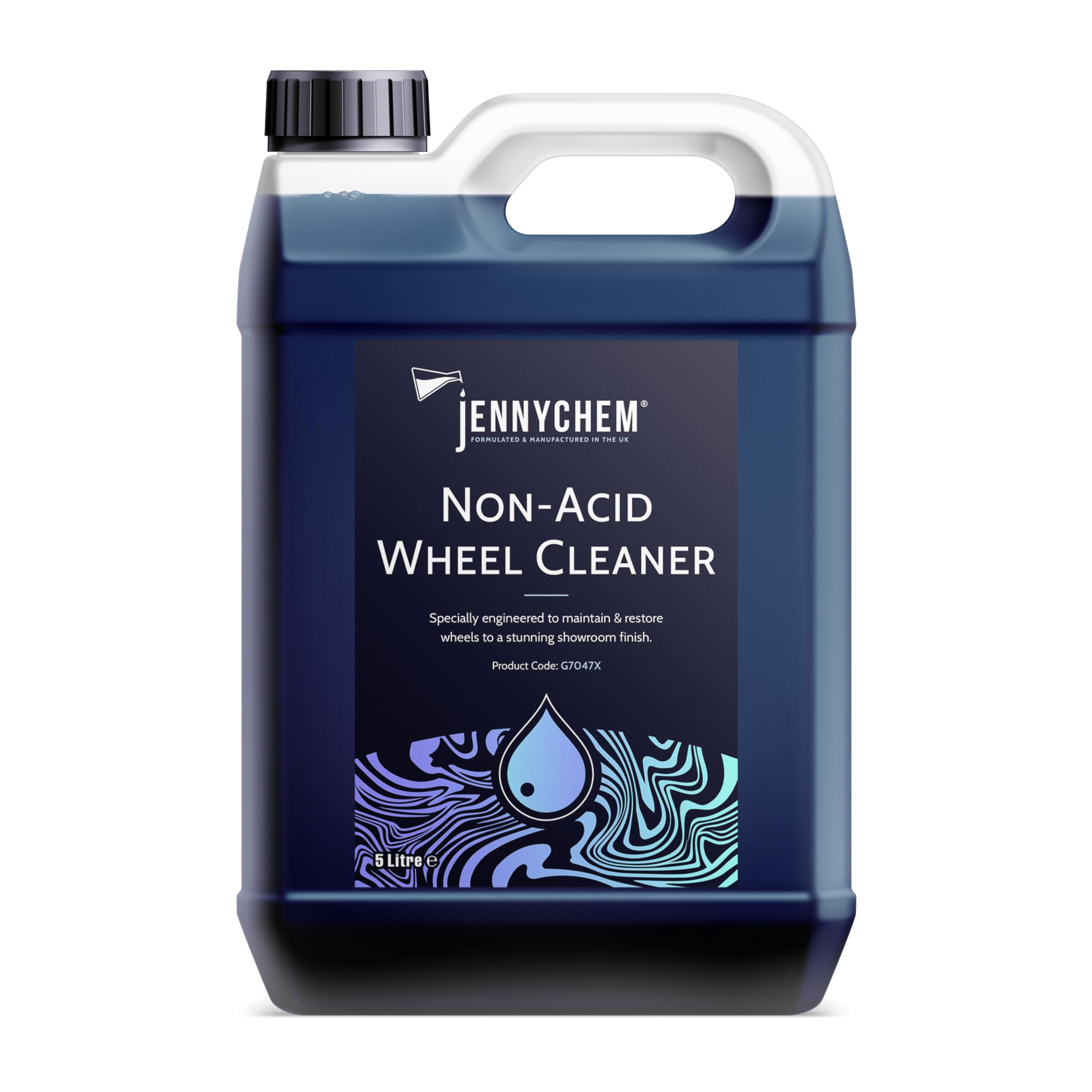 Non Acid Wheel Cleaner (5 L) – Concentrated Wheel and Tyre Cleaner - Professional Acid Free Wheel Cleaner to Remove Dirt, Grime, Brake Dust - Alloy Cleaner Restorer - Rim Care for All Wheel Types