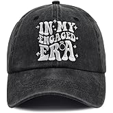 KKMKSHHG Funny Engaged Hat for Women Men, Adjustable Embroidered Cotton Baseball Cap