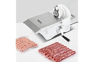 Commercial Grade Sausage Linker, Manual Sausage Tying Machine 304 Stainless Steel, Space-Saving Design for Home & Butcher Sho