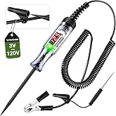 WINAMOO Automotive Test Light with 3-120V LED Digital Voltage Display, Auto Circuit Tester with Voltmeter &amp; Dual Color Polarity Indicate, Electric Test Pen w/Stainless Probe for Car/Truck/SUV Checker