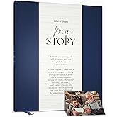 Bibi & Beau Legacy Memory Book – Grandma & Grandad Story Journal | Mum & Dad | My Life Story Keepsake to Fill Out for Family | Gift for Grandparents & Parents (Navy)