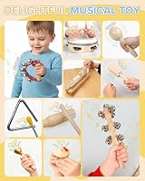 E-SMARTER 14pc Kids Musical Instrument Set Montessori Rhythm Toys view 4