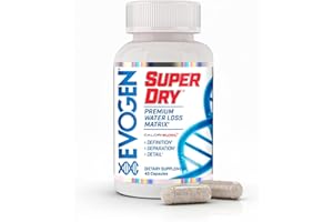 Evogen Super Dry - Premium Water Loss Matrix for Muscle Definition | Natural Diuretic Water Pills Supplement Supporting Water Weight Loss, Reduced Water Retention, & Bloating Relief | 45 Capsules