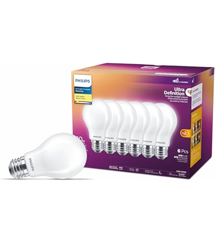 GE LED Daylight A19 Bulbs – 100W Replacement, 1600 Lumens, 4-Pack, Dimmable & Frosted 2 thumbnail image
