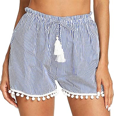 cute elastic waist shorts