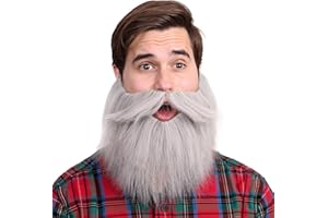 Honcloud Men's Realistic Fake Beard for Cosplay and Halloween Costume Party