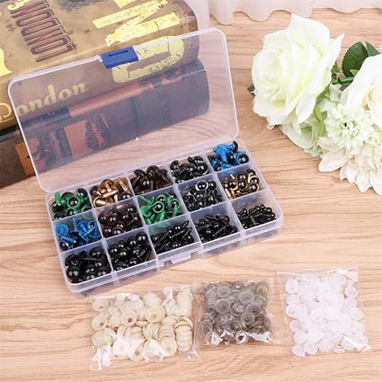 Leoie 264PCS Plush Doll Eye Screw 10mm