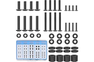 MOUNTUP Universal TV Mounting Hardware Screw Kit with Box - M4 M6 M8 Screws, Spacers & Washers for Most LED LCD OLED 4K TVs, Replacement Screws for TVs/Monitor Mounting, MU9041