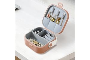 Portable Case Jewelry Storage Box - Mini Boxes Rings, Earrings, Pendants, Watches, Necklaces, Lipsticks Organizer for Travel,