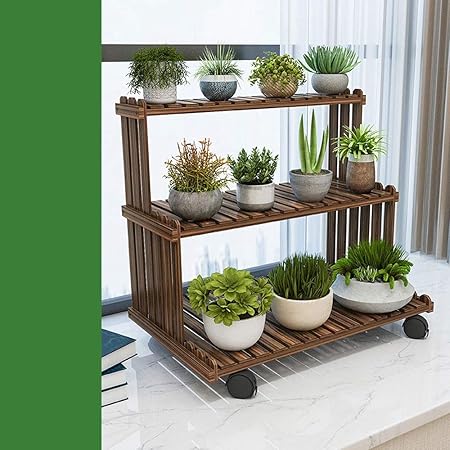 Zhas Blumenstander Blumenstander Hauptdekoration Pflanzenstander Mehrschichtige Ecke Vertikale Lagerung Regal Geeignet Fur Wohnzimmer Balkon Outdoor Garten Regal Amazon De Kuche Haushalt