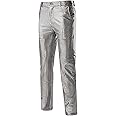 ZEROYAA Mens Night Club Metallic Gold Suit Pants/Straight Leg Trousers