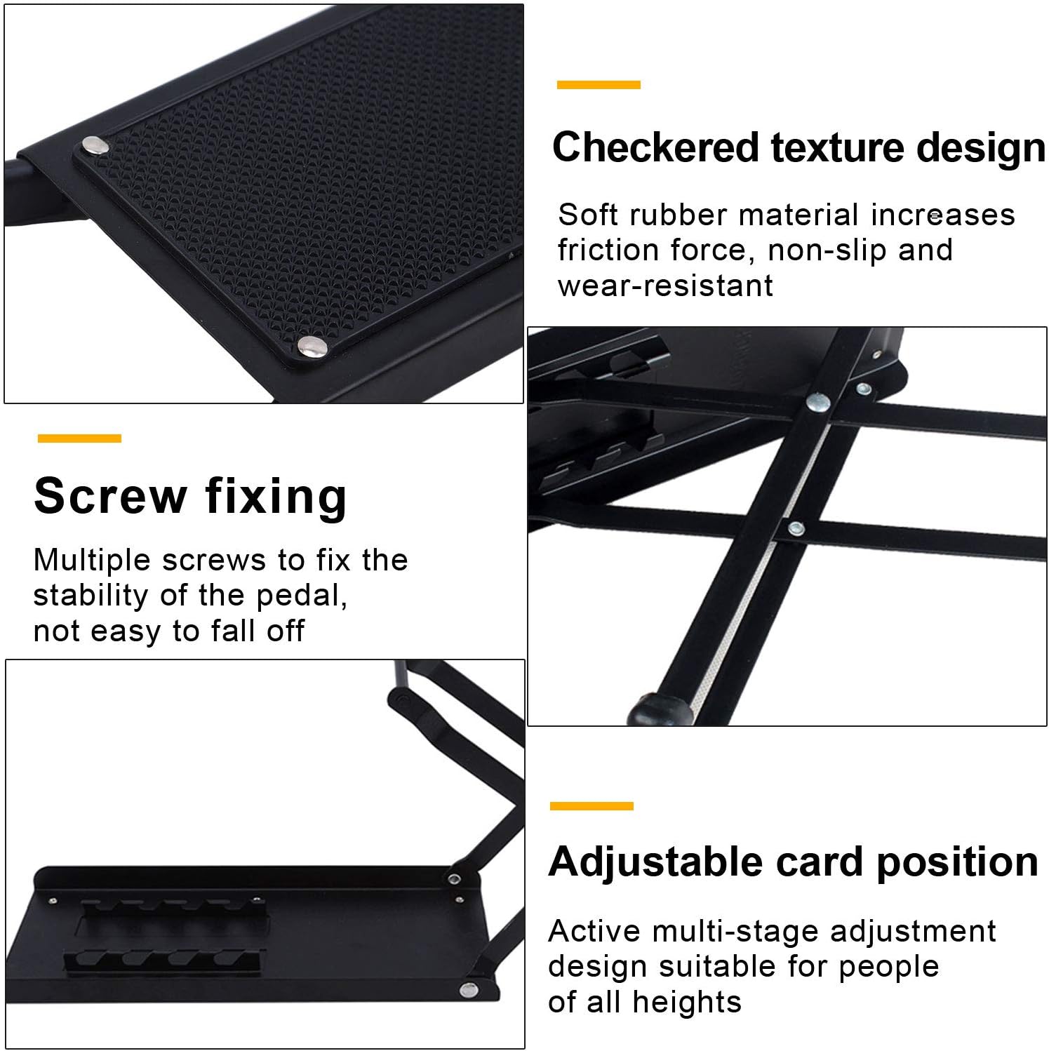 Guitar Footstool,Guitar foot stand,Non slip Rubber Guitar footrest