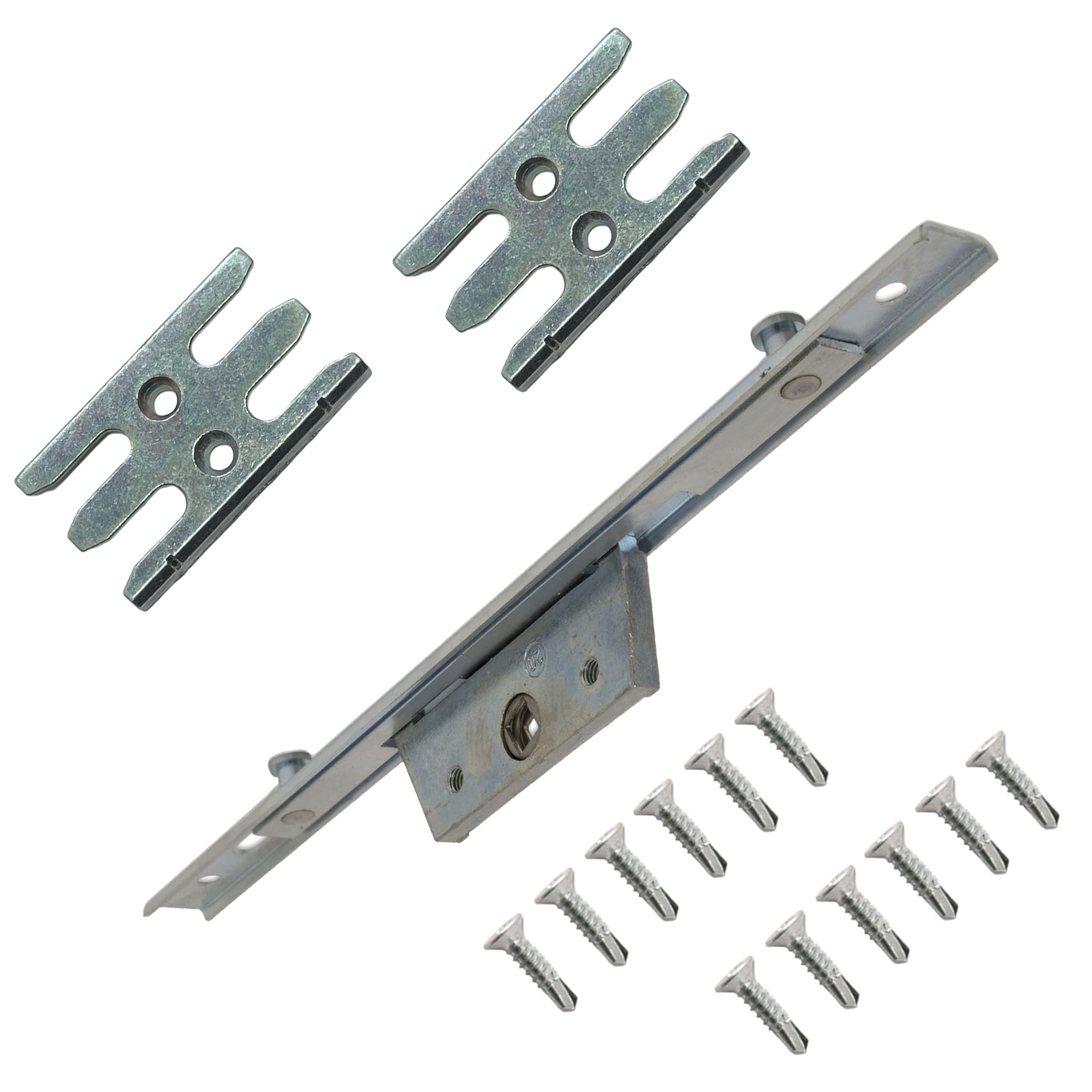 1000mm Offset Espag Universal Repair Kit Window Lock Gearbox Mechanism 16mm U Rail Bar Rod 20mm Backset 8mm Mushrooms Keeps + Screw Included