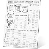 Talented Kitchen Conversion Chart Magnet (mm to in) - 5x7 in, Black &amp; White Vinyl - Magnetic Conversion Chart for Cooking &amp; Baking Essentials