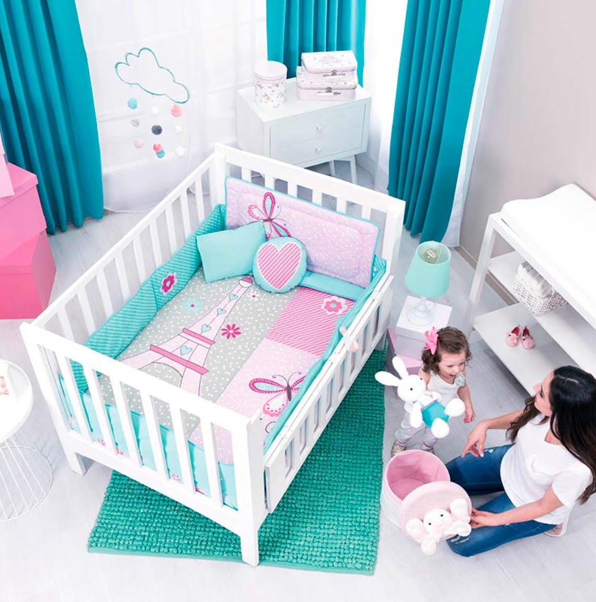 eiffel tower baby bedding