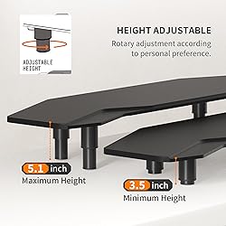 AFOOYO 39.4 Inch Dual Monitor Stand Riser
