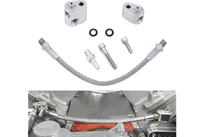 YEASYSCURE Throttle Body Bypass Hose Kit for GM LS Engines, 3-Bolt DBC/DBW, Gen 3 Coolant Crossover Steam Tube, Stainless Steel Braided Vent Hose, Compatible with LS1 LSX LM7 LR4 LQ4 LS6 L59 LQ9 LM4 L33