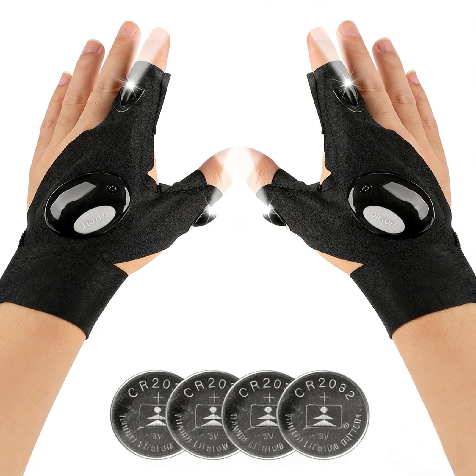 Chizea Gifts for Men Him Dad, LED Gloves with Lights for Fishing, Car Repairing, Gadgets for Men Father‘s Day Gifts from Daughter Son, Birthday Gifts for Husband Father Boyfriend.