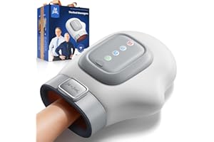 BOB AND BRAD Hand Massager, Individual Fingers, Cordless & Portable Hand Massager, Gift for Mom Dad Women Men