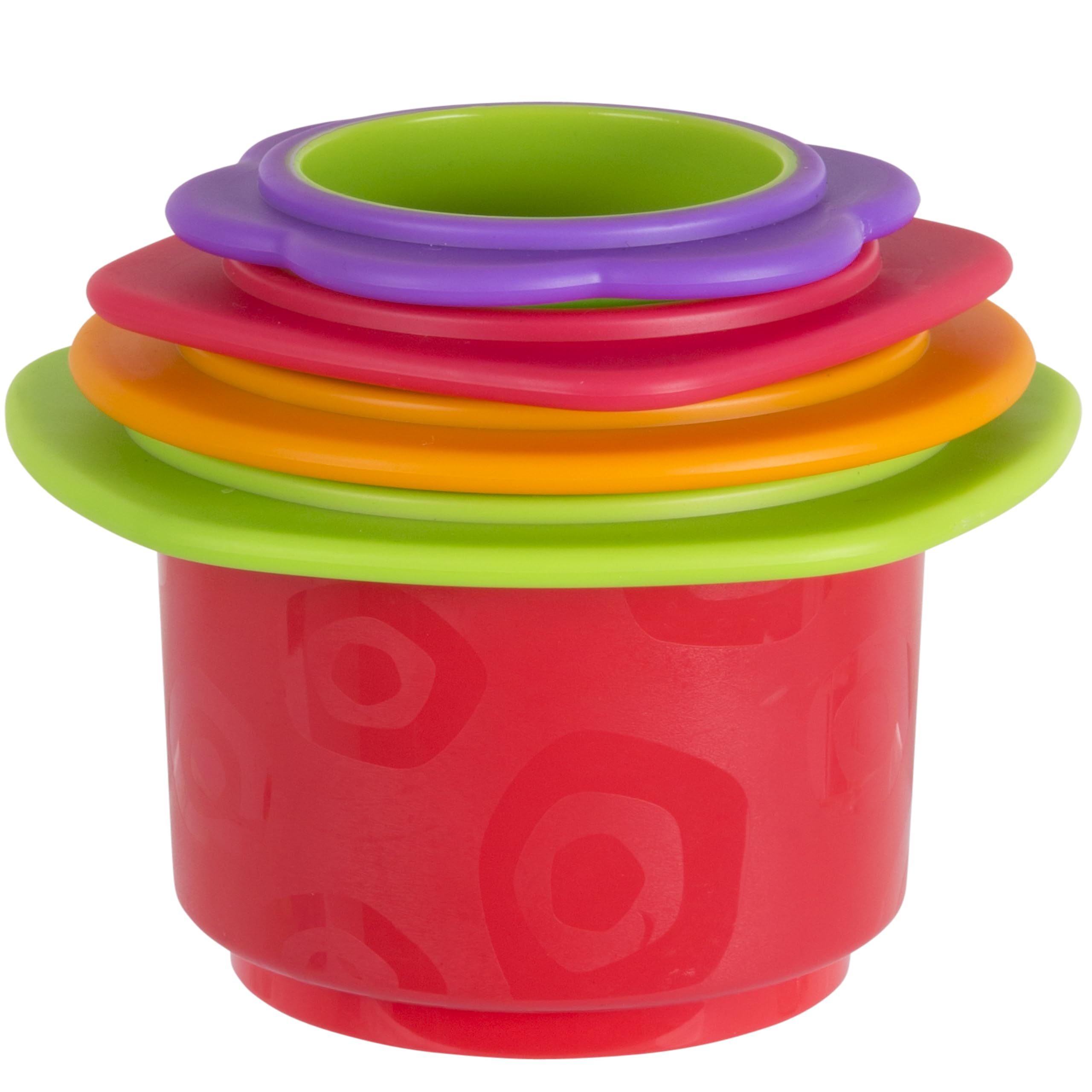 Playgro Toy, Stackable Bath Toy, 4 Pieces, Baby Toy, From 9 months, BPA free, Colourful, 40217