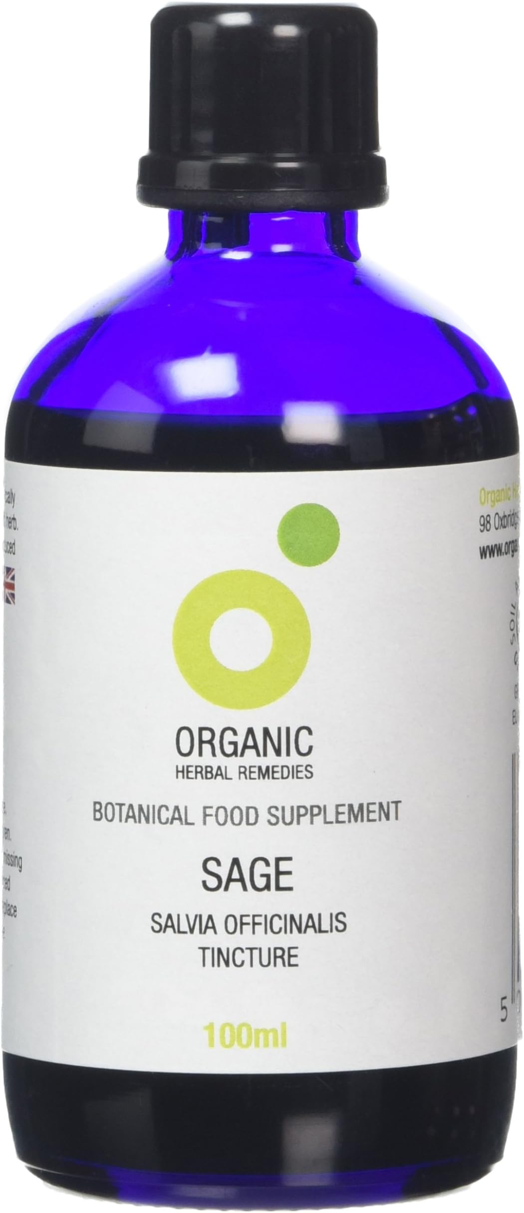 Organic Herbal Remedies 100 ml Sage Herbal Tincture