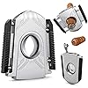 SEMKONT Cigar Cutter Guillotine Shield Shape Cigar Cutter, Stainless