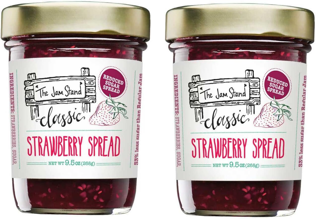 The Jam Stand, Strawberry Jam, 9.5oz (pack of 2)