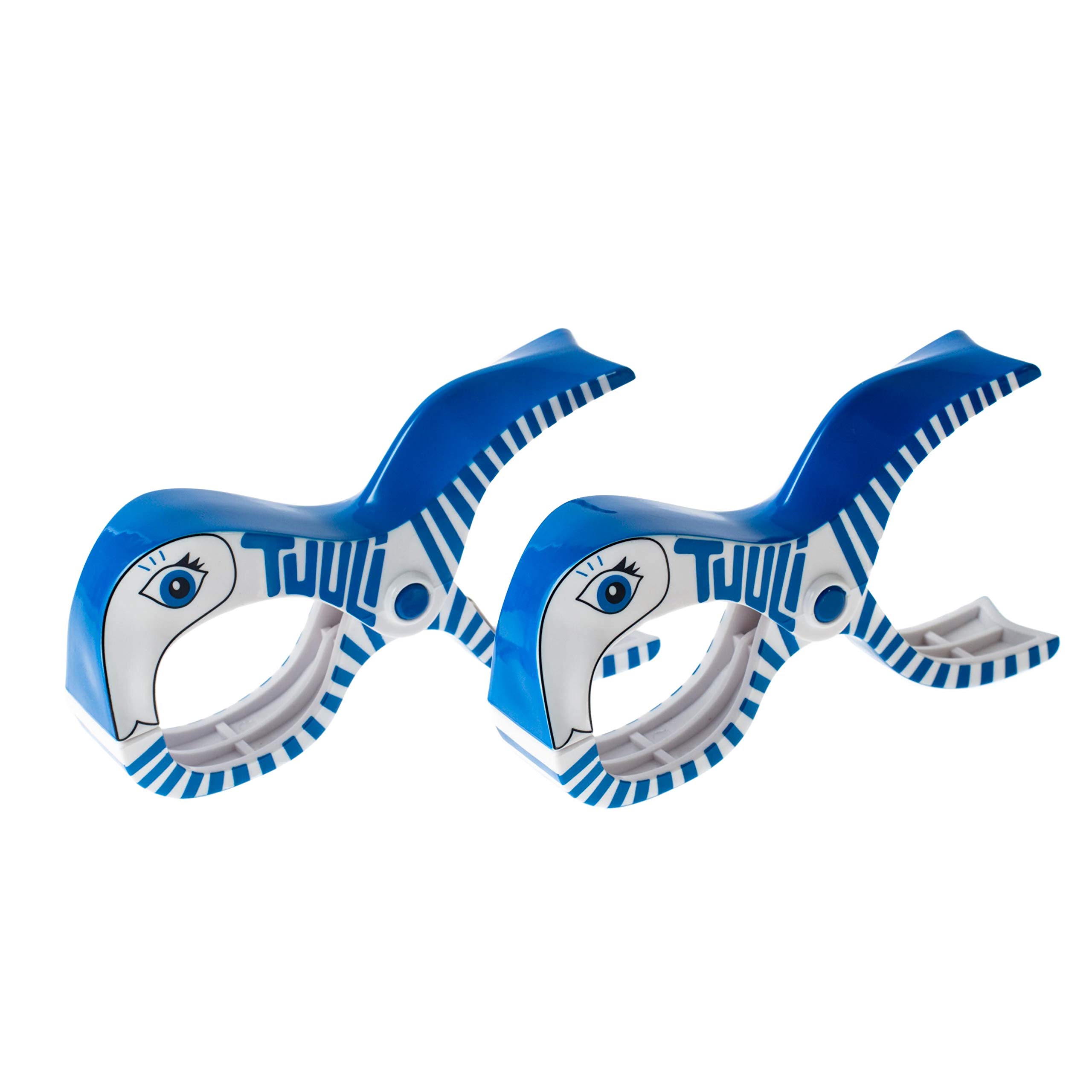 tuuli Accessories Summer Clips Large Pegs for Beach Towel Laundry Clothes Quilt Camping Garden Kite Surf Sunbed Sun Lounger Buggy Accessory (2x Blue)