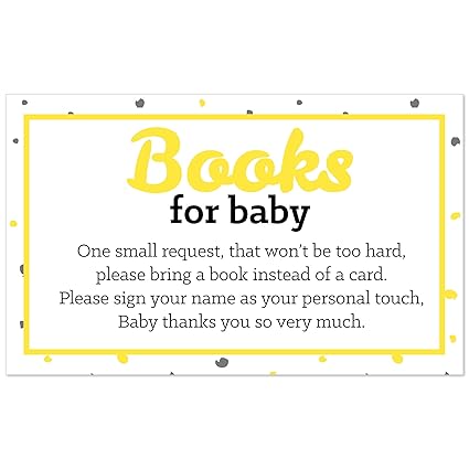 Amazon Com Hello Little One Yellow And Gray Baby Shower Book